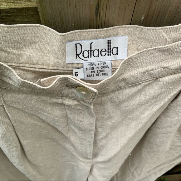 Gorgeous Natural Linen High Waisted Pants - Picture 6 of 6